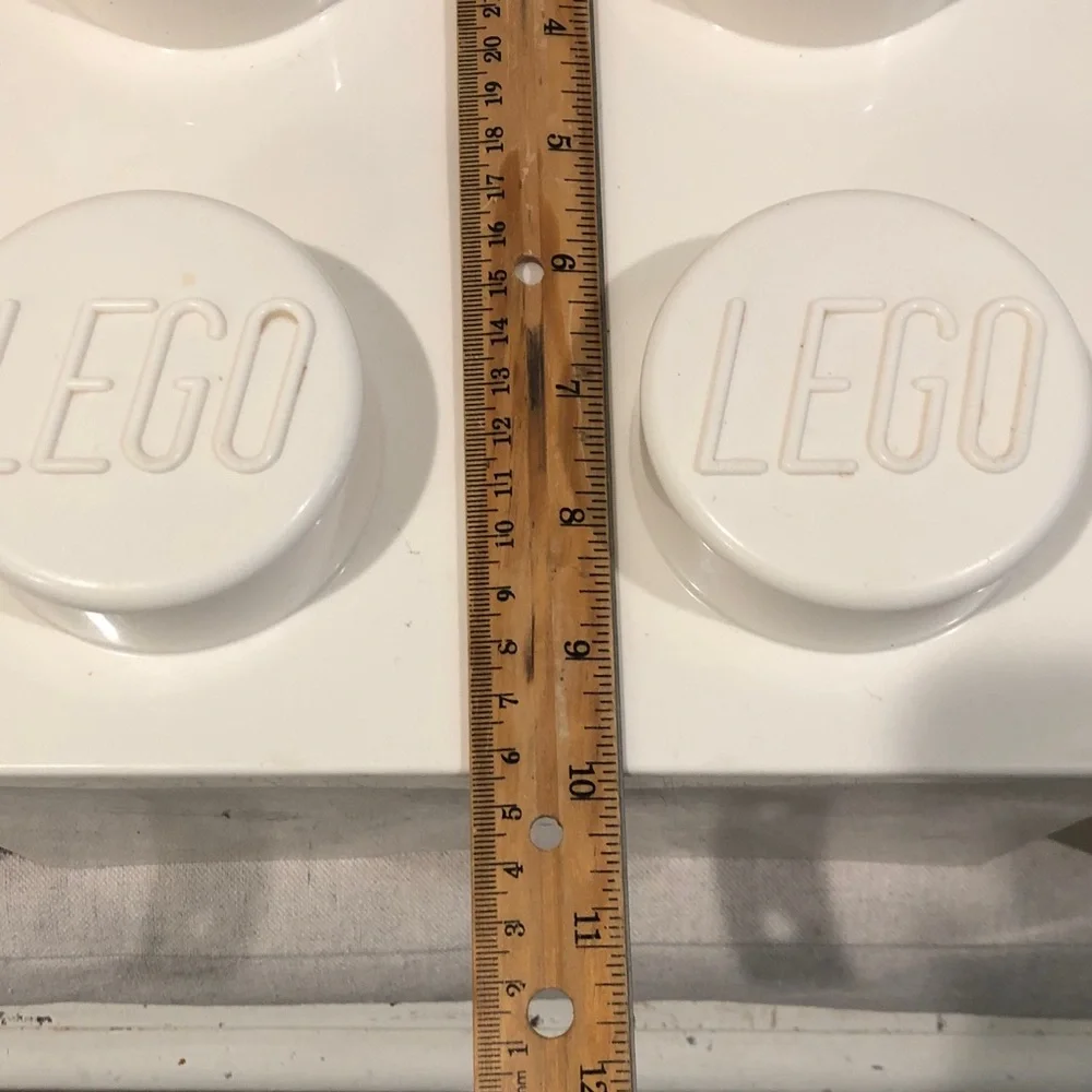 White Lego Storage Brick 10 x 10 Storage Cube Container Set of 3 Pls Read
